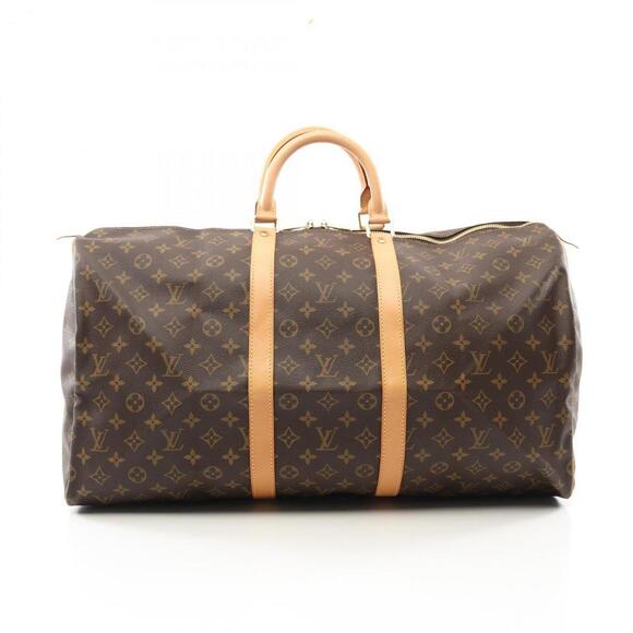 LOUIS VUITTON Brown Monogram Leather Boston Bag - Picture 1 of 10